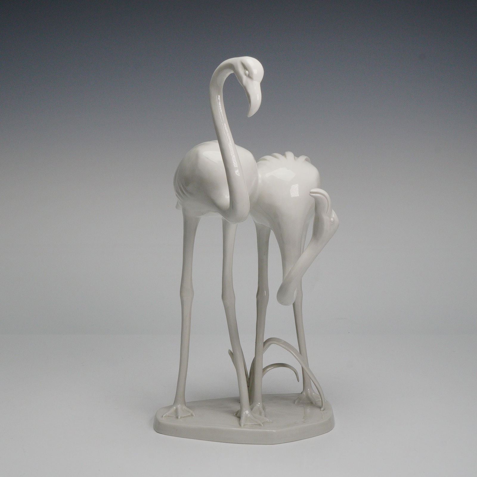 Meissen Porcelain Flamingos Figurine (1 of 4)