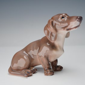 Dahl Jensen Porcelain Figurine, Dachshund
