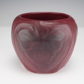 Van Briggle Pottery Mulberry Vase, Butterfly