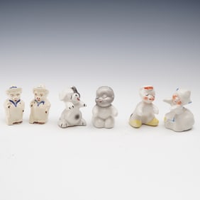 6pc Van Tellingen Mid-Century Shakers with Other Novelty Set