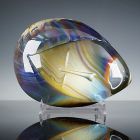 Dino Rosin (Italian b. 1948) Hand-Blown Art Glass Sculpture for Murano