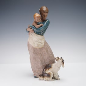 Lladro Gres Porcelain Sculpture, Jealous Friend 01012187