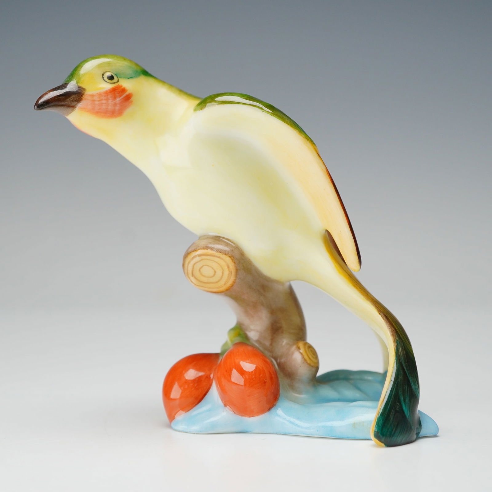 Herend Porcelain Bird Figurine, Hummingbird On Branch (1 of 4)