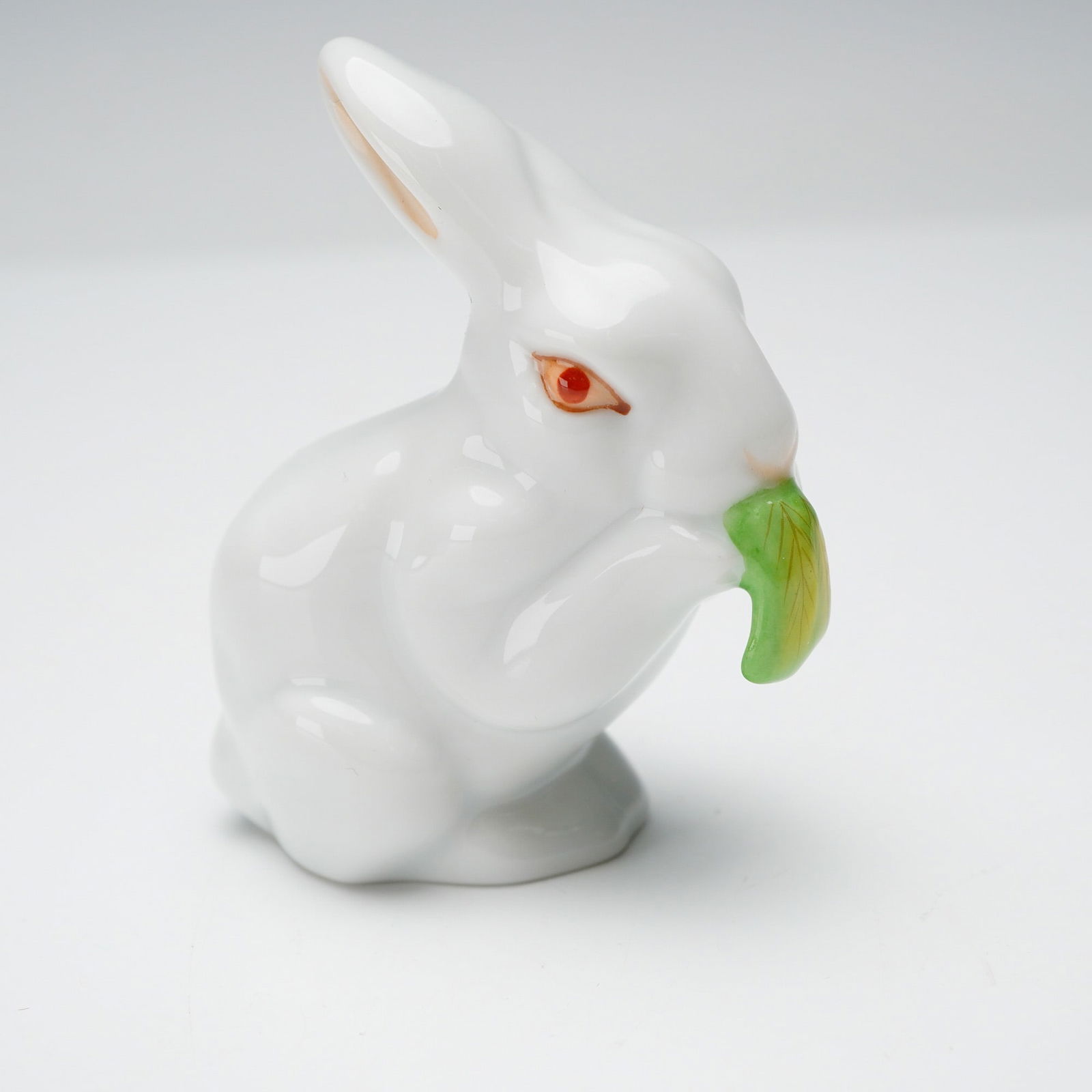Herend Porcelain Figurine, Bunny Eating (1 of 3)