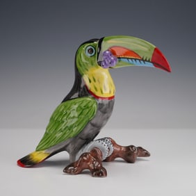 Hollohaza by Lynn Chase Porcelain Toucan Figurine