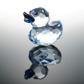 Swarovski Crystal Happy Duck Figurine, Cheerful Zoe