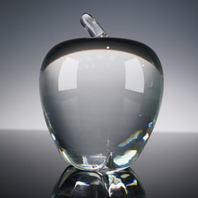 Steuben Crystal Apple Paperweight