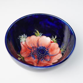 Moorcroft Pottery Bowl, Anemone