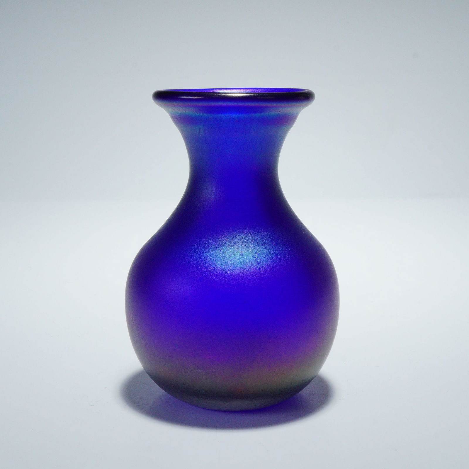 John Lotton for Charles Lotton Studios Iridescent Art Glass Miniature Vase (1 of 4)
