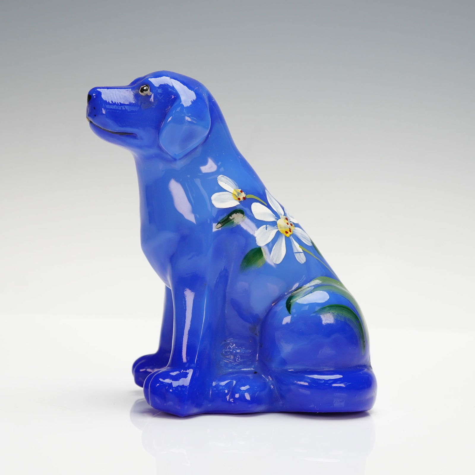 Fenton Glass Cobalt Blue Dog Figurine (1 of 4)