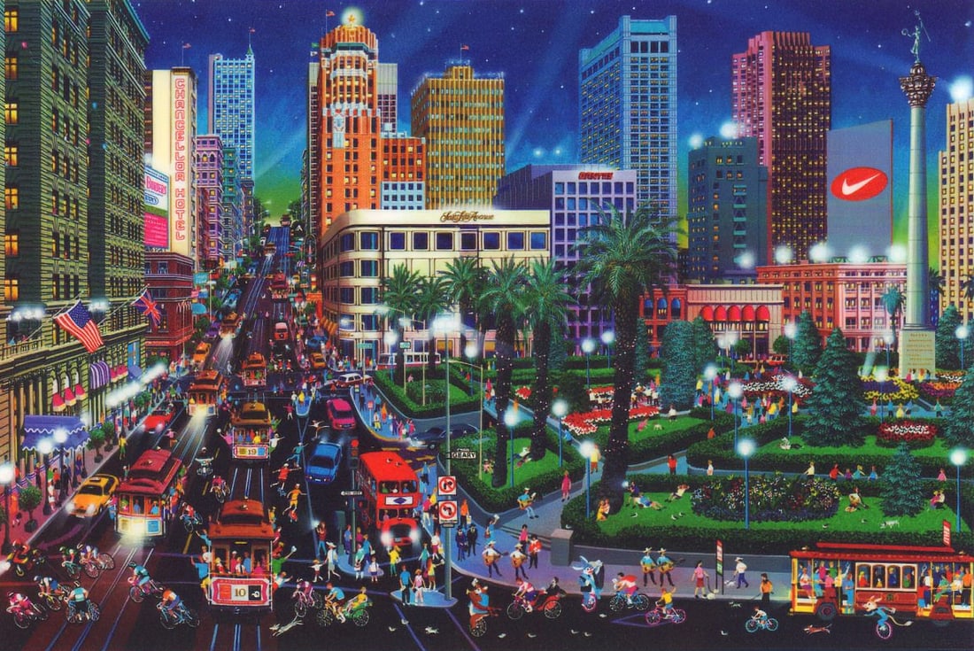 Alexander Chen (Chinese, b. 1952) Giclee Print, Union Square, Signed (1 of 5)