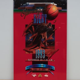 1993 Bud Walton Arena Inaugural Game Commemorative Poster