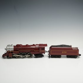 Lionel O and O27 Gauge Hudson Steam Locomotive and Die-Cast Tender