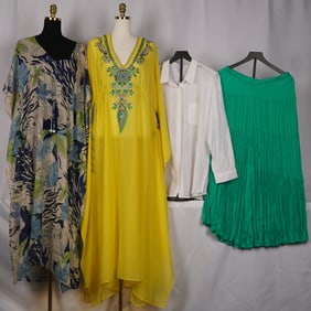4pc Women's Beachy Garments, Kaftans, Skirt, and Blouse