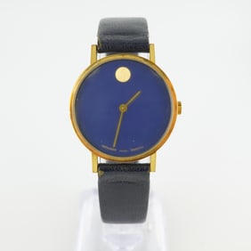 Movado Zenith Blue Face Dial Wrist Watch