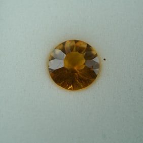 1.50 CT Citrine Quantum Cut Round Gemstone