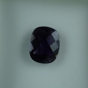 2.88 CT Iolite Cushion Checkerboard Cut Gemstone