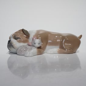 Lladro Porcelain Figurine, Unlikely Friends 1006417