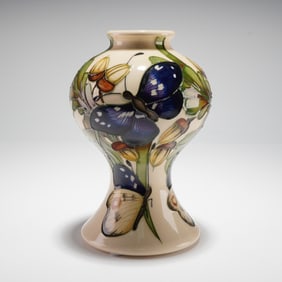 Moorcroft by Emma Bossons Pottery Vase, Purple Emperor