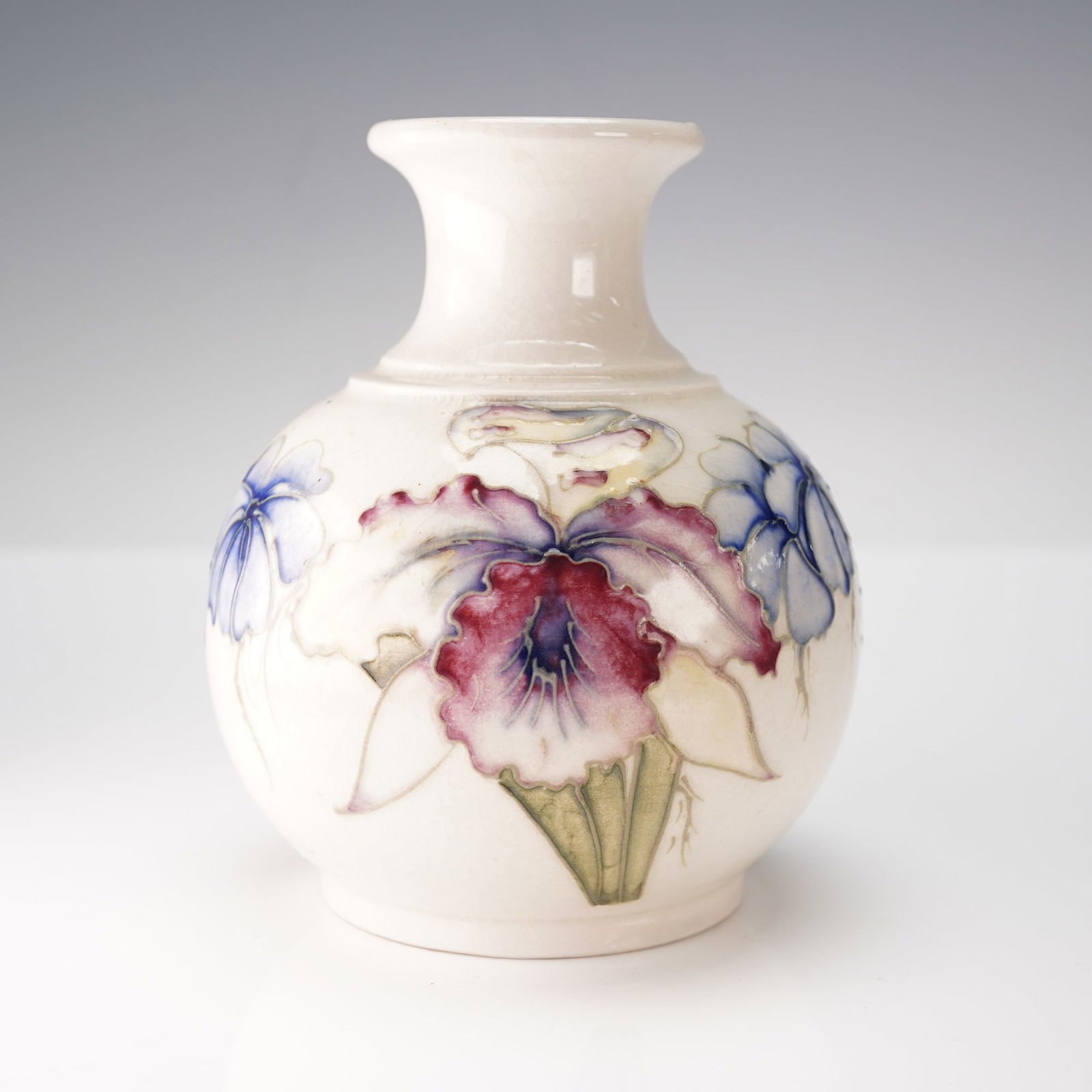 Moorcroft Pottery Vase, Orchid (1 of 5)