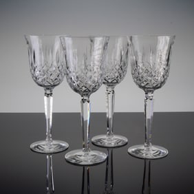 4pc Waterford Crystal Water Goblets, Kelsey