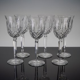 6pc Waterford Crystal Wine Glasses, Kelsey