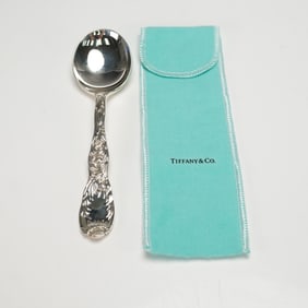 Tiffany & Co. Sterling Silver Round Bowl Soup Spoon, Chrysanthemum
