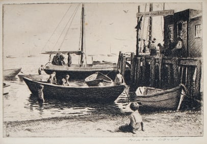 Morgan Dennis (American 1892-1960) Etching on Paper, Signed