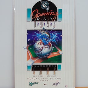 1993 Florida Marlins Inaugural Home Game Commemorative Poster