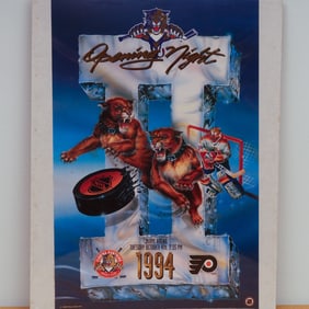 1994 Florida Panthers Year Two Opening Night Commemorative Poster