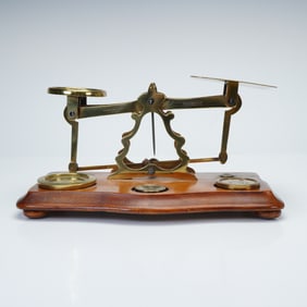 Victorian Parkins & Gotto London Postal Brass Scale
