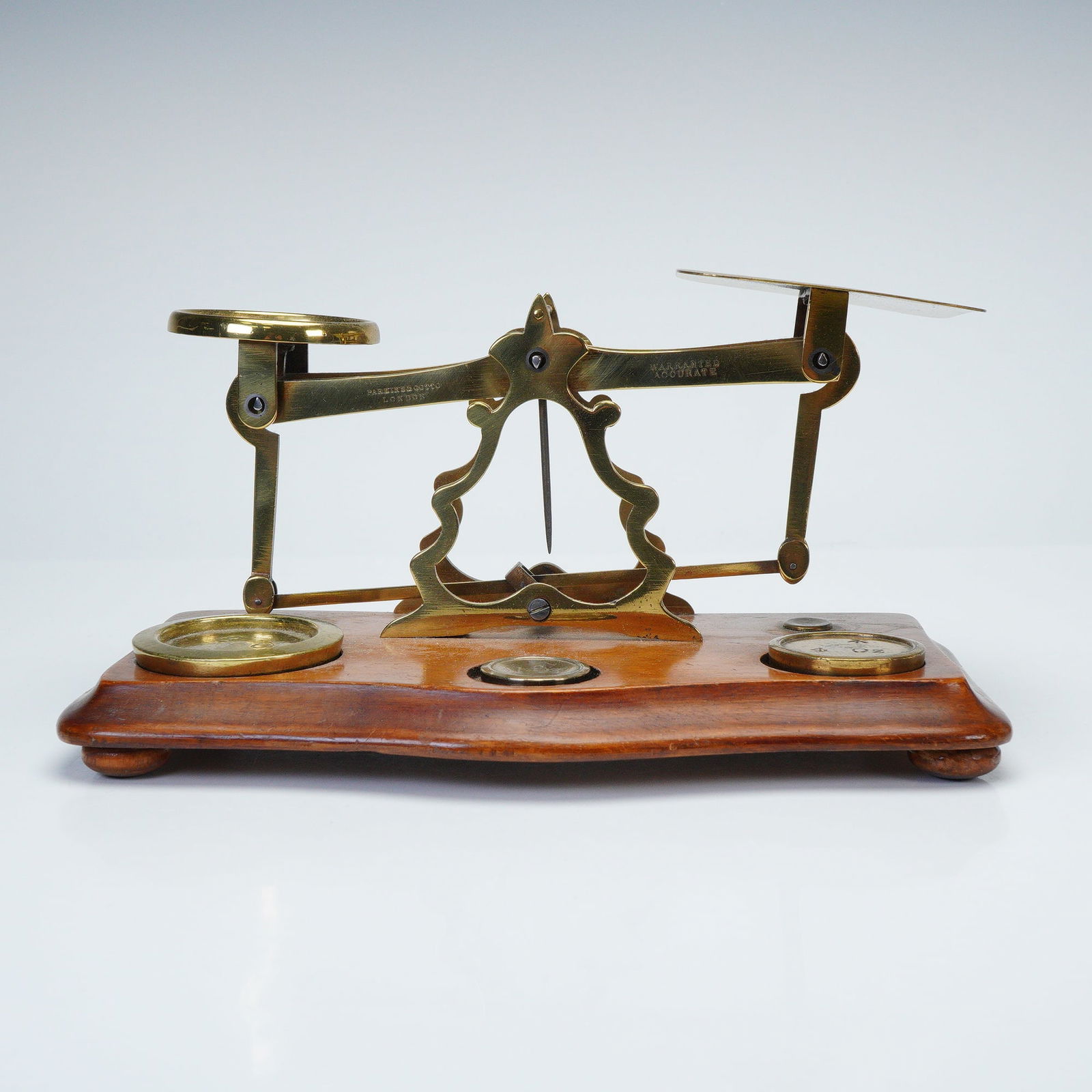 Victorian Parkins & Gotto London Postal Brass Scale (1 of 5)