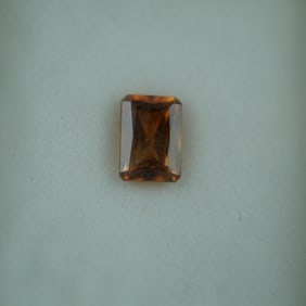 1.50 CT Honey Zircon Emerald Cut Gemstone