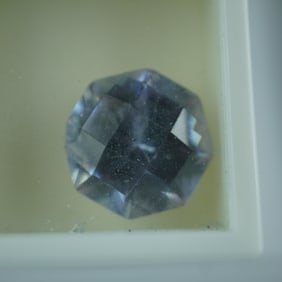 27.0 CT Lilac Cubic Zirconia Checkerboard Cut Gemstone