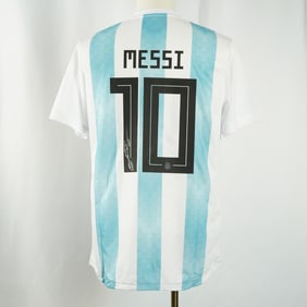 Lionel Messi Argentina National Team Jersey, Autographed w/ COA & Hologram