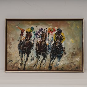 Anthony Veccio (American b.1949) Oil on Canvas Painting, Signed