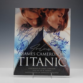 James Cameron's Titanic Book by Ed W. Marsh, Cast Signed