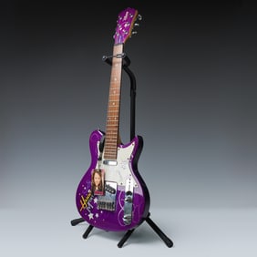 Miley Cyrus Signed Washburn Hannah Montana Electric Guitar by Disney