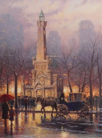 Thomas Kinkade (American 1958-2012) Offset Lithograph, Signed w/ COA
