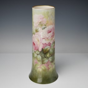 Willets Belleek by S.H. Bourne Porcelain Floral Vase