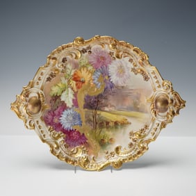 L. Straus & Sons, and Mavaleix & Granger Limoges Porcelain Cabinet Tray