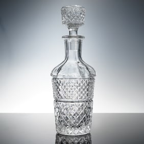 Cut Glass Decanter with Stopper