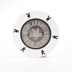 Playboy Club International Silver Jubilee $25 Casino Chip