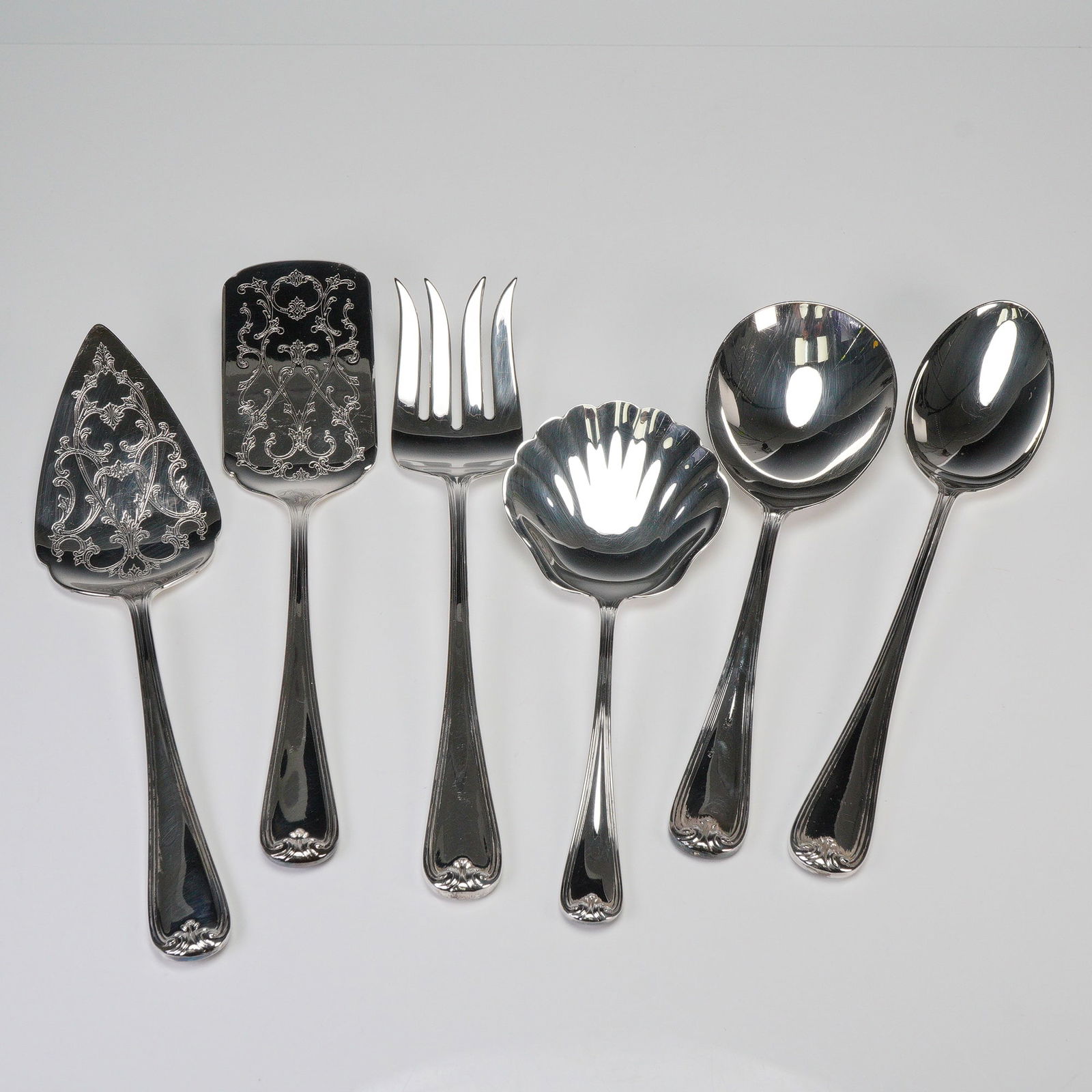 6pc Gorham Italian Silverplate Serving Utensils, Heritage (1 of 6)