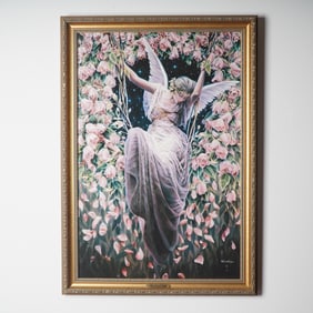 Sheila Wolk, Original Giclee on Canvas, The Gatekeeper, Signed