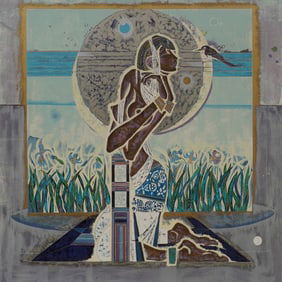 Lu Hong (Chinese American, 1959-2008) Serigraph, Signed & Numbered