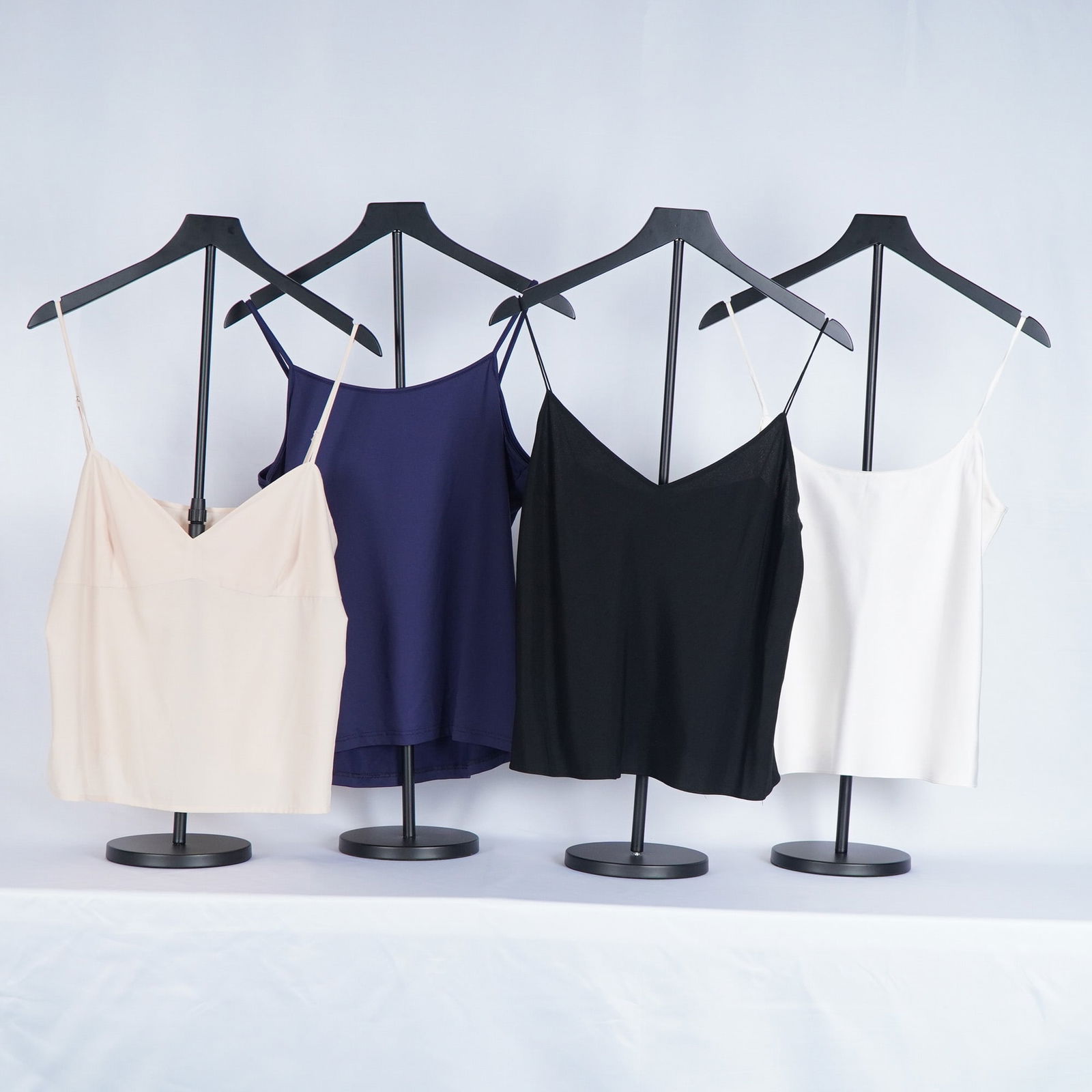 4pc Ellen Tracy, Donna Karan & Others Silk Thin Strap Camisoles (1 of 3)