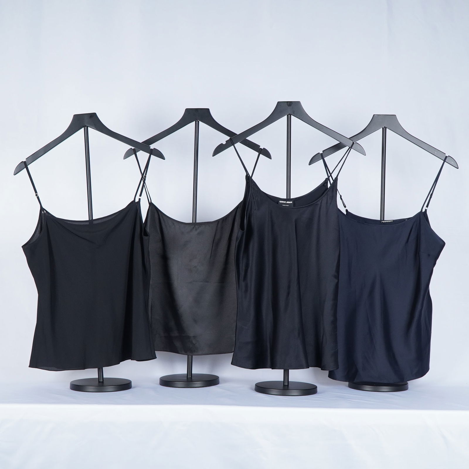 4pc Tahari and Giorgio Armani Silk Spaghetti Strap Camisoles (1 of 3)