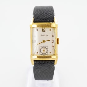 Vintage Bulova 14K Gold Wrist Watch with Juuvenia Band