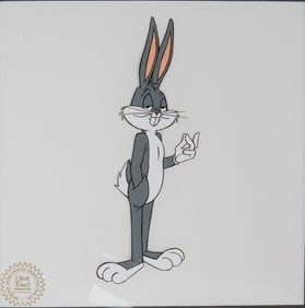 Chuck Jones Productions Bugs Bunny Hand-Painted Animation Cel w/ COA